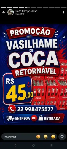 Caixa de coca retornável