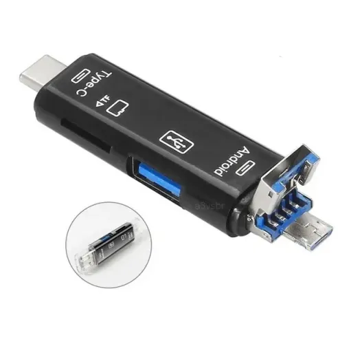 Adaptador de cartão de memória otg Micro SD tf / SD Card usb tipo type-c leitor conector