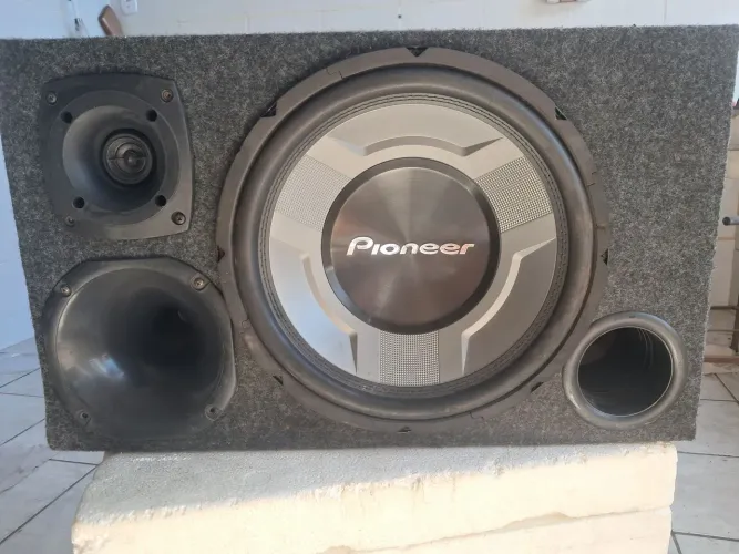 Caixa trio pionner 350w rms