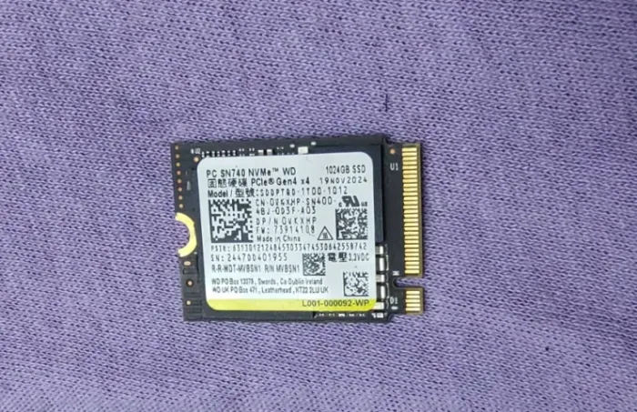 Ssd nvme WD sn740 1tb gen4