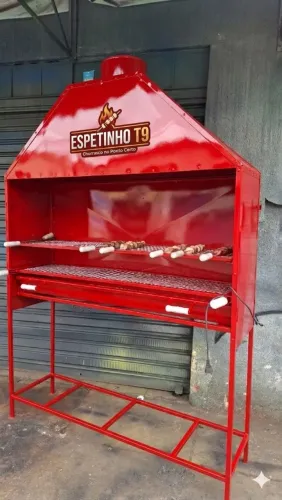 Churrasqueira para espetinho profissional com 150 de comprimento