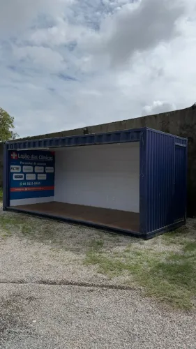 CONTAINER MARÍTIMO STAND DE VENDAS 6x2,40m