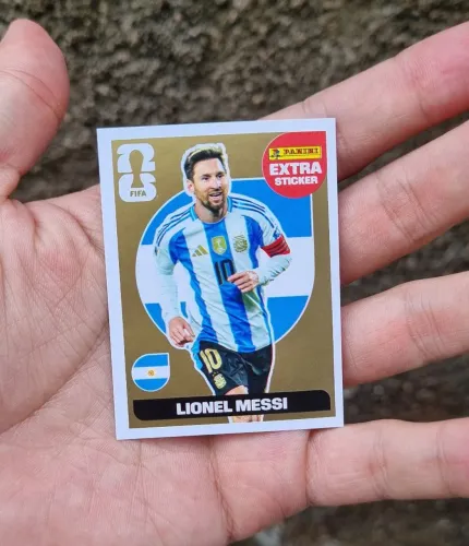 Messi Extra Sticker Gold FIFA World Cup 2026