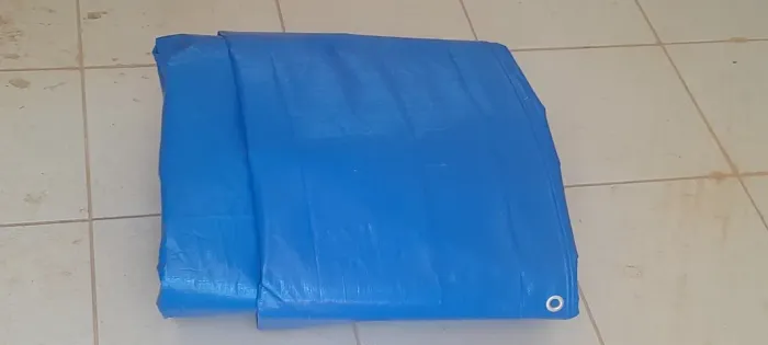 Loja Policarga azul impermeável reforçada 6x5m nova