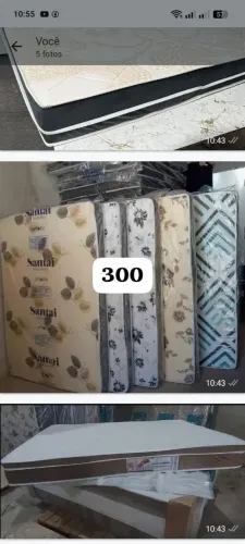 Base cama box colchão cabeceira 