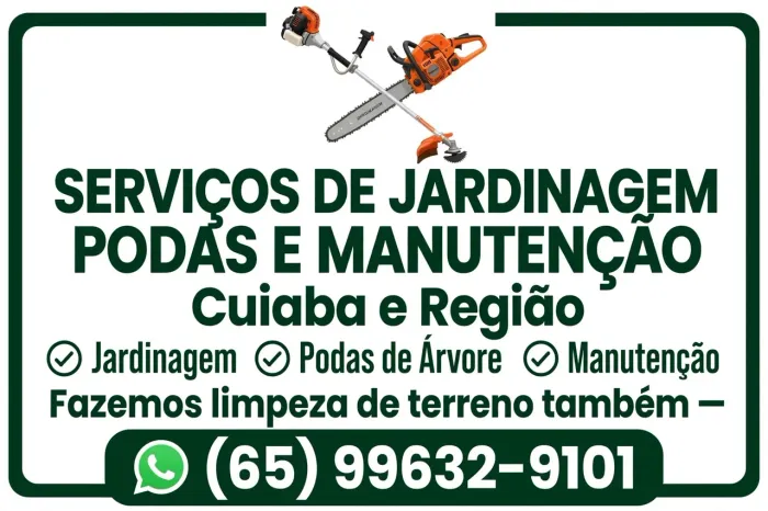 Jardinagem,pódas, manutenção, limpeza de terrenos *