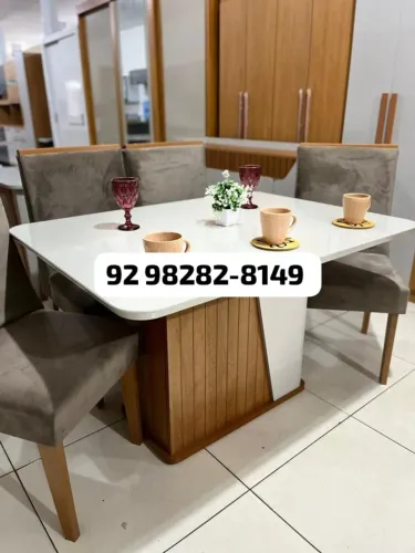 mesa de jantar 120x90 com entrega gratis