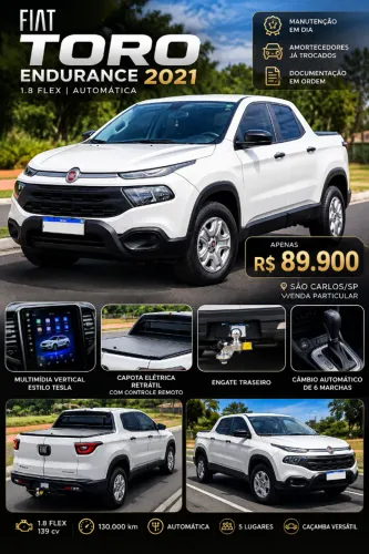 Fiat Toro Endurence 1.8 16V Flex Aut. 2021