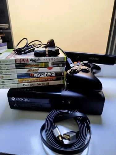 Xbox 360 + 6 jogos tudo original