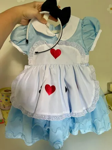 Fantasia Alice no País das Maravilhas TAM 2 anos