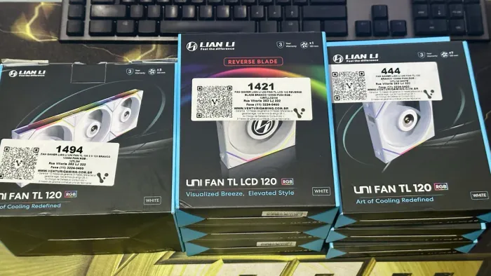 9 Fans Lian Li TL e TL LCD
