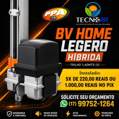 motor de portão basculante marca ppa já instalado em até 12x