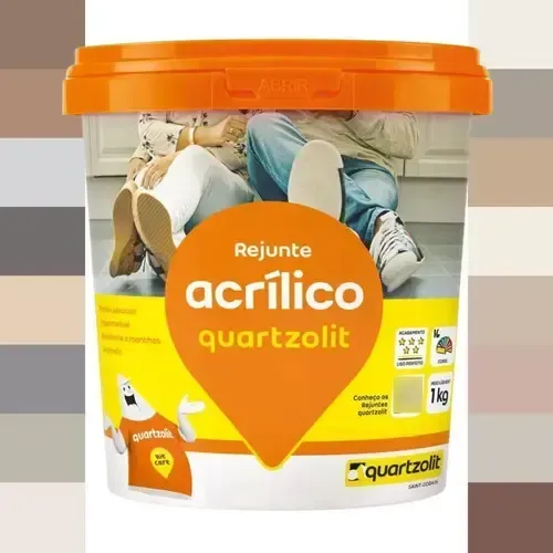 Rejunte Acrílico Quartzolit Cinza Ártico - 30 reais