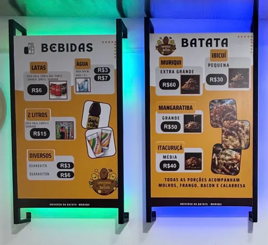 PAINEL DE PREÇOS COM LED 