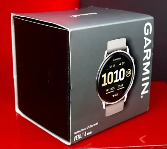 Garmin Relógio Venu 4 - SILVER / PERIWINKLE - 41MM - Produto Novo Com Garantia da Loja
