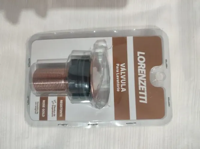 Válvula Lavatório Resistente/Plástico de Engenharia Rose Gold Lorenzetti - NOVO