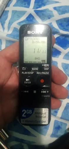 Gravador de voz 3 sony 1 panasonic