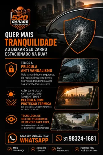 Película anti vandalismo ,película Premium e profissional também kit ppf .