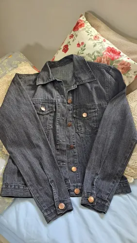 Jaqueta jeans preta
