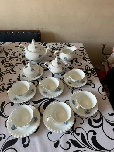 Jogo de Chá/Café Antigo Porcelana Steatita Itaqui - Impecável