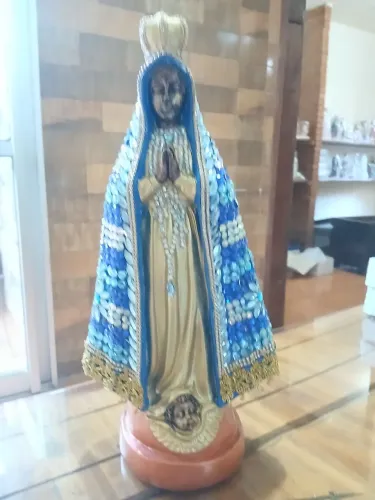 Nossa Senhora Aparecida (Imagem Gesso 38 cm)