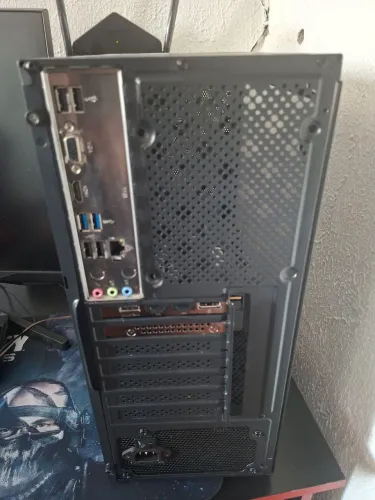 Gabinete Gamer Mancer Hexer, Rainbow, Mid-Tower, Lateral De Vidro, Com 3 Fans