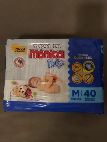 Fralda Turma da Monica Premium Tam M 40un