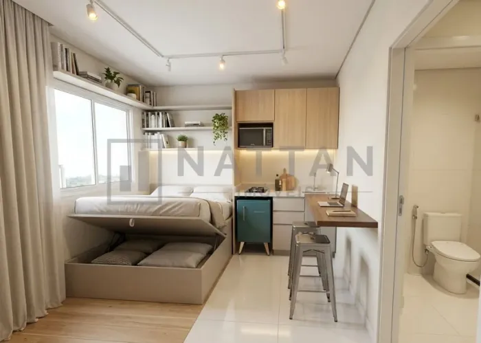 Studio com 1 dormitório para alugar, 17 m² por R$ 1.500,00/ano - Mooca - São Paulo/SP