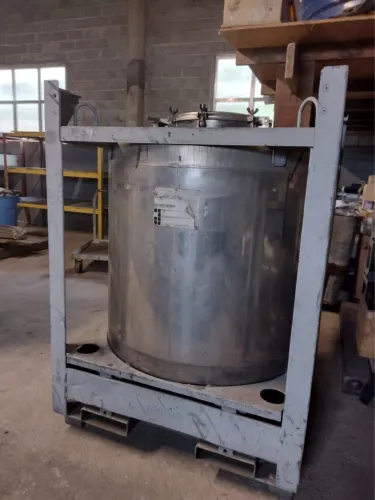 Reservatório aço inox inoxidável ibc 1000 litros