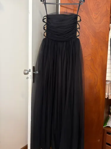 Vestido Preto em tule MAJESTÉ tam 38