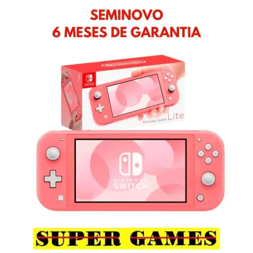 Switch Lite 32gb impecável, AvaliamosTroca, Loja física desde 2004, próximo ao metrô.