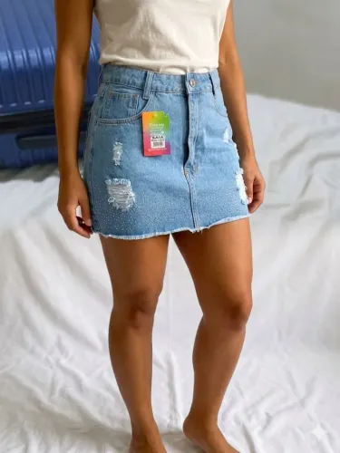 Saia jeans 
