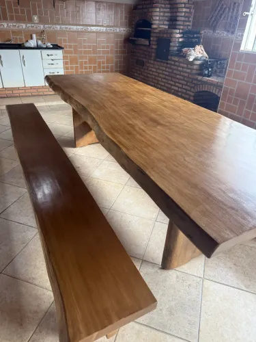 MESA + APARADOR / Madeira pequiá