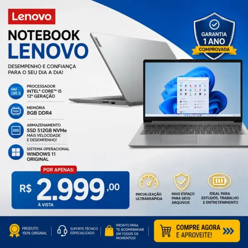 NOTEBOOK LENOVO CORE i5  12a  ZERO