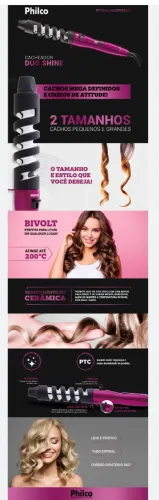 Cacheador cabelo philco