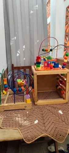 Brinquedos Educativos em Madeira - Lote com 2 Peças