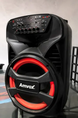 Caixa de Som Amvox 480W RMS Bluetooth Potente