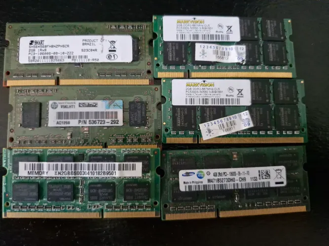 Memoria ram antiga notebook no estado