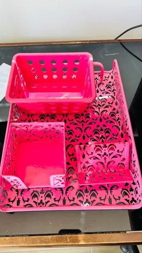 Conjunto organização escritório papelaria