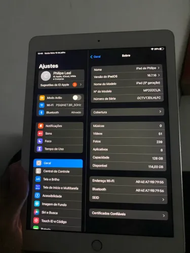 iPad 5? geração 128gb