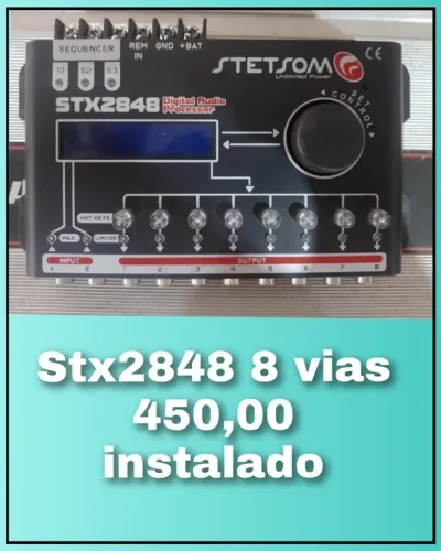 processador 2848 8 vias instalado e com os cabos