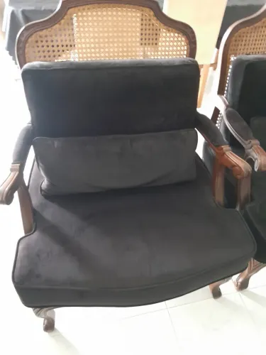 Conjunto de Poltronas Vintage de Madeira