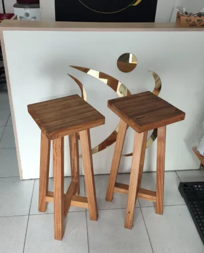 Balcão alto padrão para clínicas, comércios e recepção em geral + 2 bancos