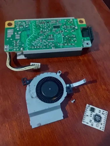Lote de Peças Playstation 2 PS2 Slim SCPH-9000x Fonte Cooler Chip Matrix 1.93