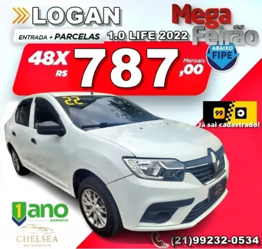 Renault Logan Life Flex 1.0 12V 4P Mec. 2022