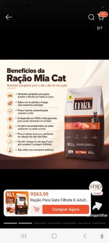 Vendo saco de ração de gato