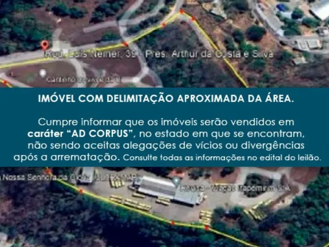 Área 18 ha com Construção 2.120 m² - Presidente Arthur da Costa e Silva - Cachoeiro de Ita