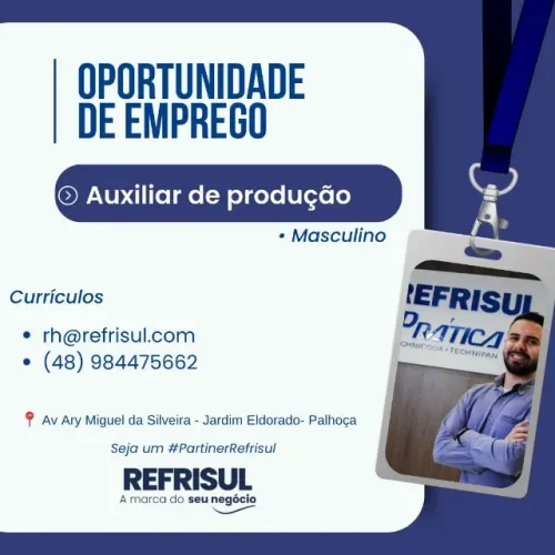 AUXILIAR PRODUÇÃO MASCULINO