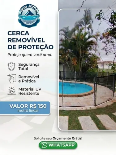 Cerca Removível de Proteção para Piscina