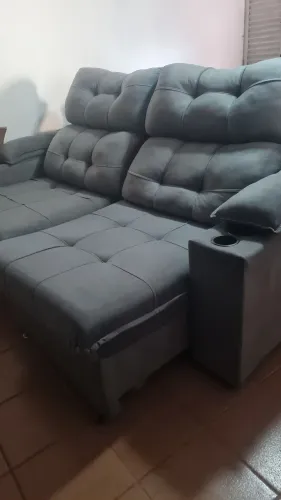 Sofá Retrátil/Reclinável 2,40m - Impecável - 9 Meses de Uso
